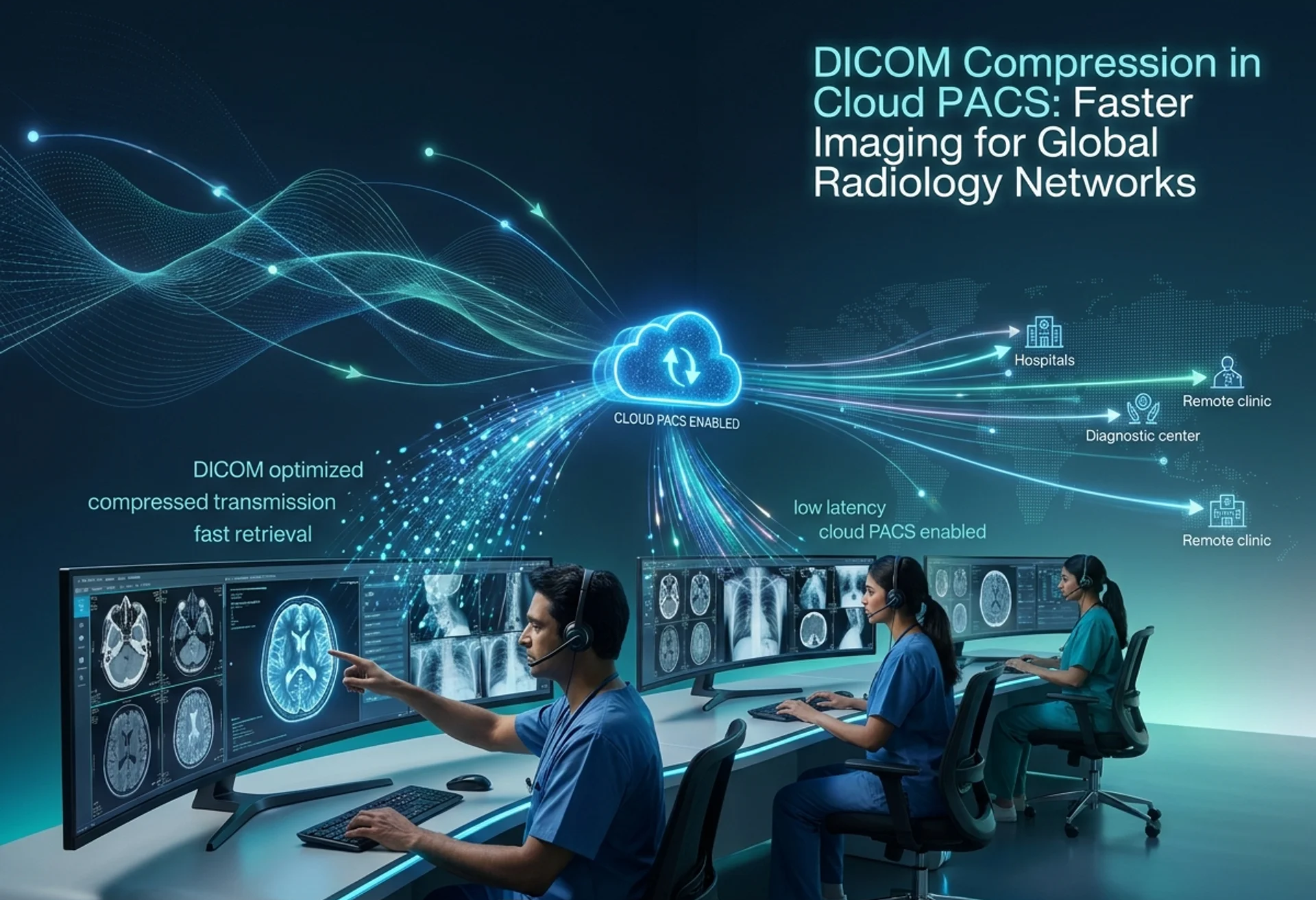 DICOM Compression in Cloud PACS: Faster Imaging for Global Radiology Networks